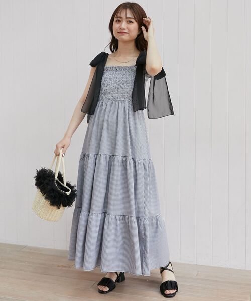 MAJESTIC LEGON（マジェスティックレゴン） ワンピース 2way肩リボン