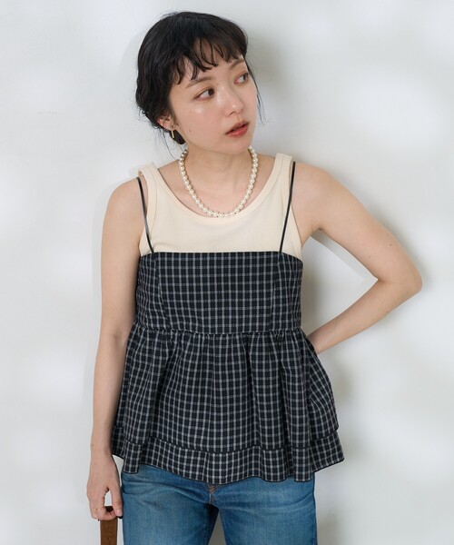 FREAK'S STORE（フリークスストア） キャミソール チェックキャミ