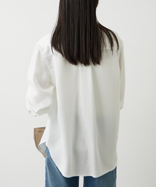 Loungedress（ラウンジドレス） ブラウス シャツ ライトデニムボウタイ