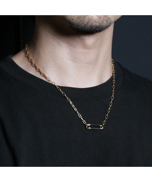 JAM HOME MADE（ジャムホームメイド） ネックレス 安全ピン 長アズキ