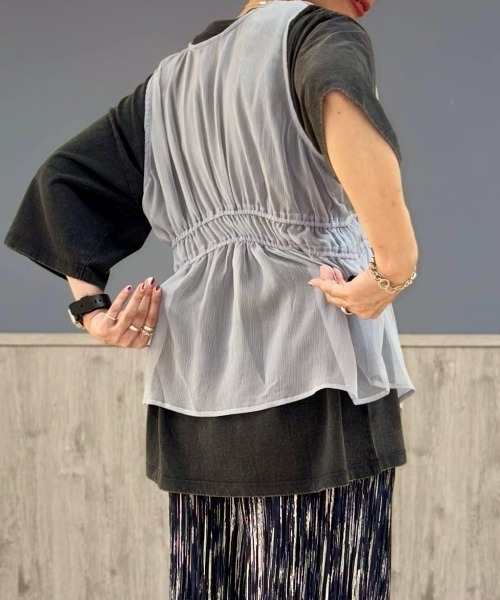 Right-on（ライトオン） 「HONEYSUCKLE ROSE」シアーリボンベスト