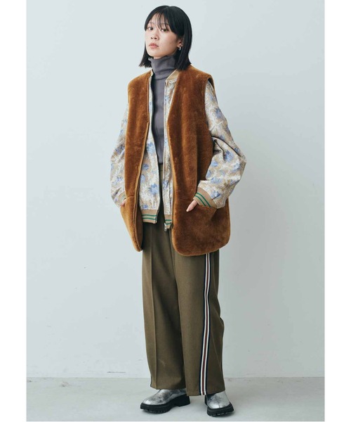 MEDE19F（メデジュウキュウ） ベスト ジレ リバーシブルフェイクファー