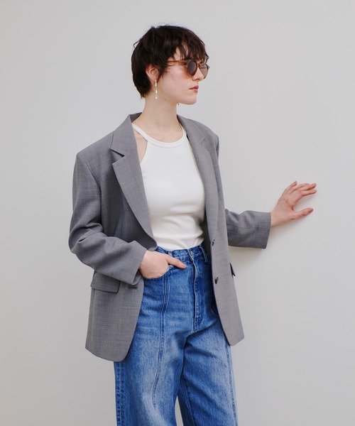 allureville（アルアバイル） ジャケット テーラードジャケット 平二重