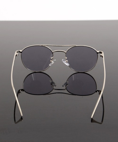 Revo. サングラス メタルフレーム ツーブリッジ ボストン型 クリア