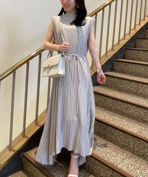 anuans（アニュアンス） ノースリーブワンピース FREE ホワイト