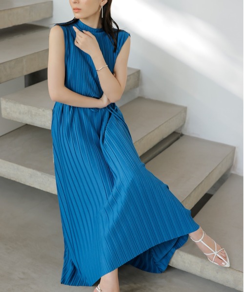 anuans（アニュアンス） ノースリーブワンピース FREE ホワイト