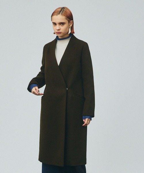 UNITED TOKYO（ユナイテッドトウキョウ） ノーカラーコート 1 ブラック