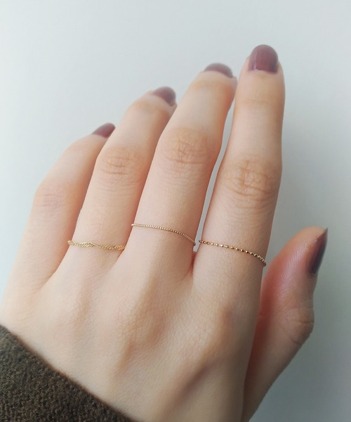 NOIR DE POUPEE（ノワールドプーペ） 指輪 リング K10 スクリュー