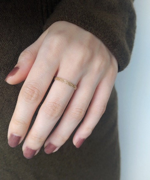 NOIR DE POUPEE（ノワールドプーペ） 指輪 リング K10 スクリュー