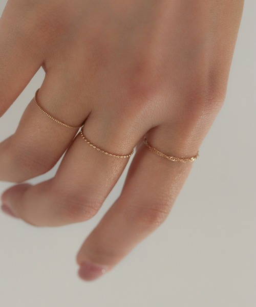 NOIR DE POUPEE（ノワールドプーペ） 指輪 リング K10 スクリュー