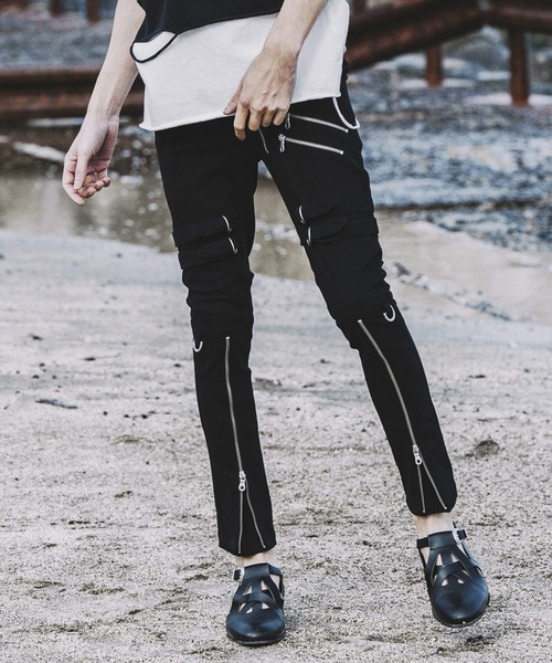 NO ID.（ノーアイディー） パンツ 「NO ID.」Bondage Zip Skinny Pants