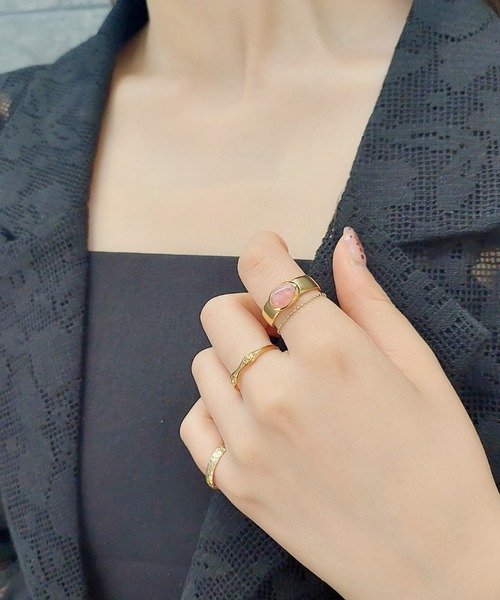 NOIR DE POUPEE（ノワールドプーペ） 指輪 リング K10 カットボール