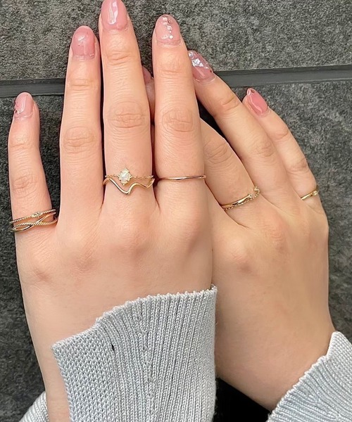 NOIR DE POUPEE（ノワールドプーペ） 指輪 リング K10 カットボール