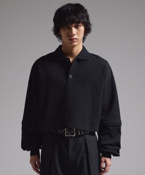 GRANCY ポロシャツ 「GRANCY」Ziplayered Wideshort Poloshirt