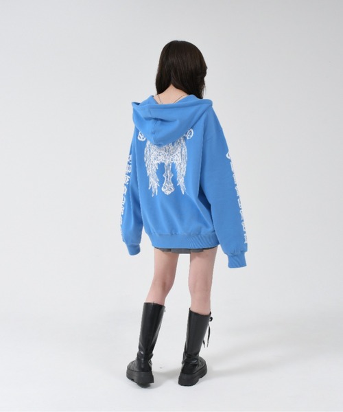 OY（オーワイ） パーカー GOTHIC CROSS HOODIE ZIP UP/ゴシッククロス