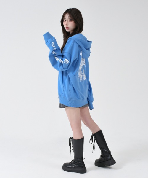 OY（オーワイ） パーカー GOTHIC CROSS HOODIE ZIP UP/ゴシッククロス