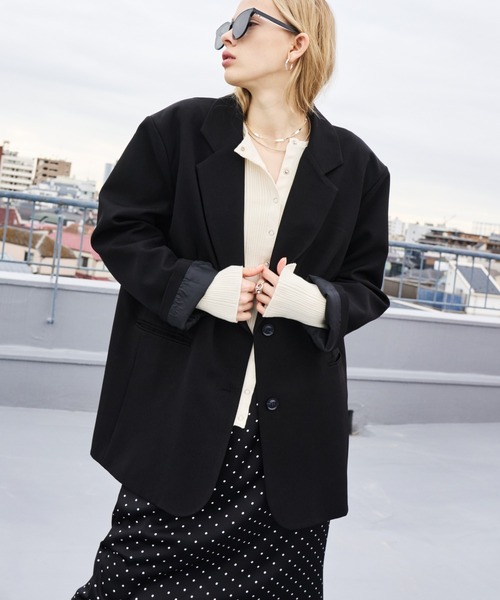 HANNE ジャケット テーラードジャケット シングルブレストテーラード