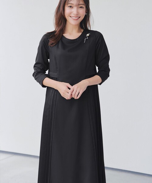 Tiaclasse ワンピース サイドプリーツワンピース : ZOZOTOWN Yahoo!店