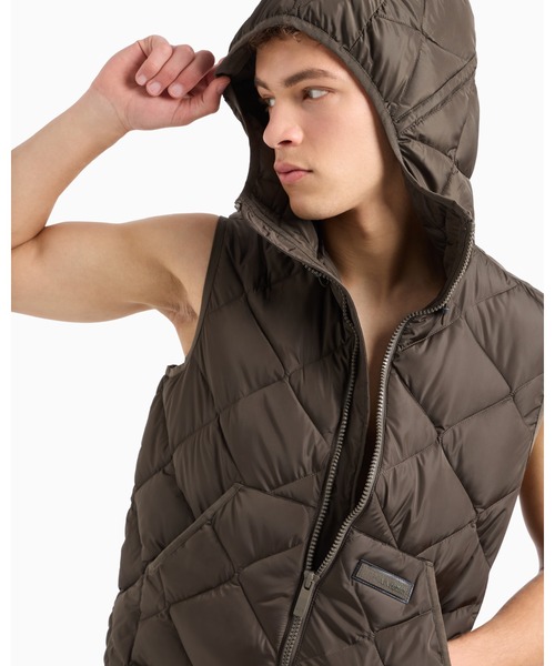 ARMANI EXCHANGE ダウンベスト ベスト 「A|X アルマーニ