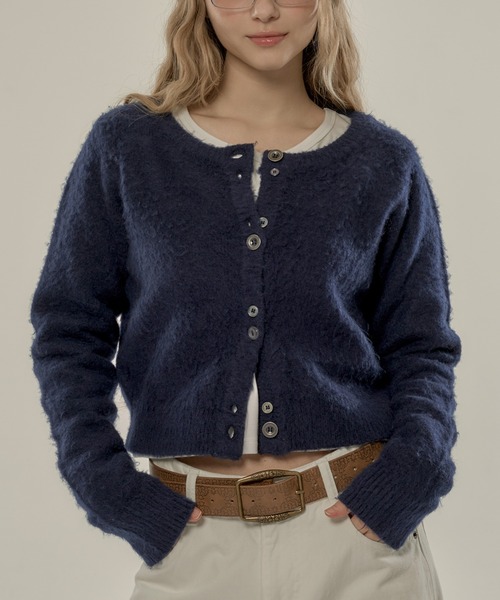 hazyl カーディガン mohair like cardigan / モヘアライクカーディガン