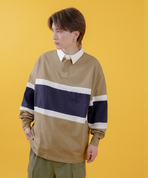 improves（インプローブス） ポロシャツ オーバーサイズ 長袖 ラガー