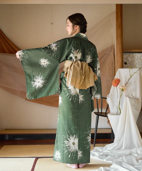 mideal（マイディール） 浴衣 original floral pattern yukata