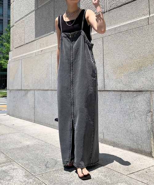 DouDou（ドゥドゥ） ワンピース リヨセルデニムジャンスカ : ZOZOTOWN