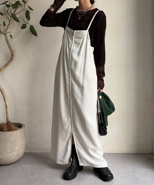 DouDou（ドゥドゥ） ワンピース リヨセルデニムジャンスカ : ZOZOTOWN