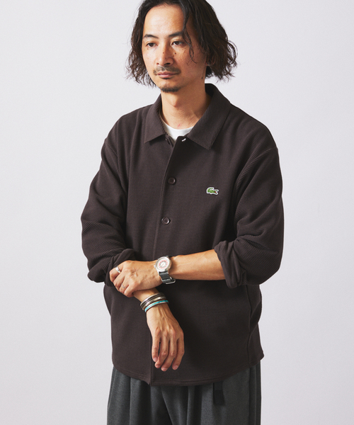 LACOSTE（ラコステ） カーディガン 別注 ヘビーピケ シャツ ジャケット