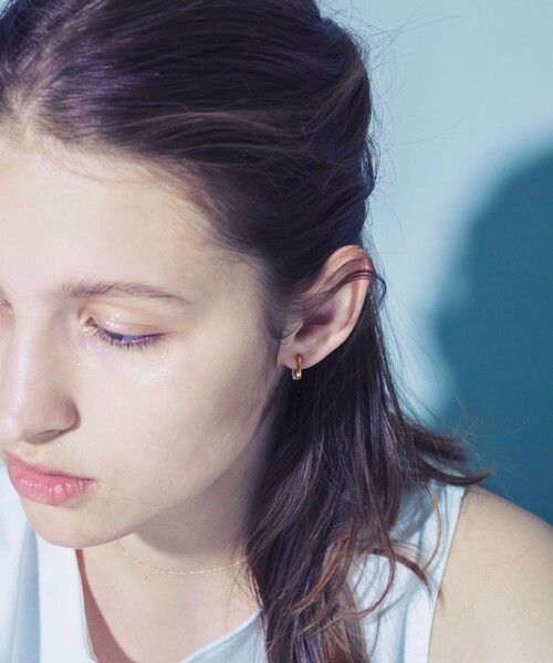 ete（エテ） ピアス パール ツイスト フープピアス レディース