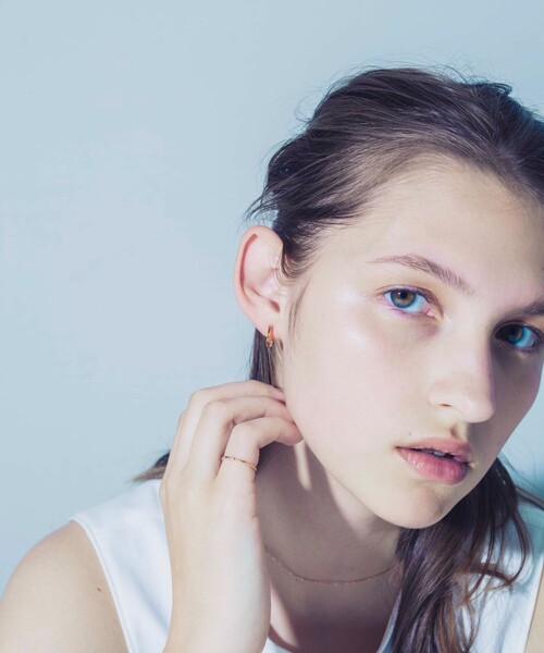 ete（エテ） ピアス パール ツイスト フープピアス レディース