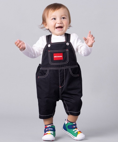 MIKI HOUSE（ミキハウス） サロペット オーバーオール カラバリ6分丈