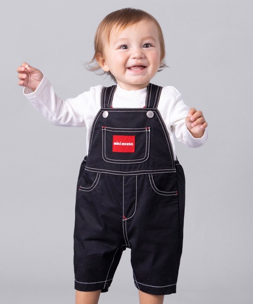 MIKI HOUSE（ミキハウス） サロペット オーバーオール カラバリ6分丈