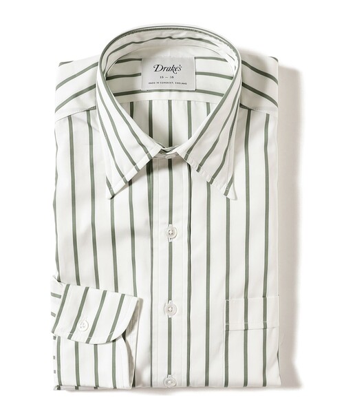 DRAKE'S（ドレイクス） シャツ 「別注」Drake's / ワイドストライプ
