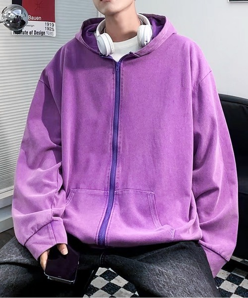 JOHNNY WOLF（ジョニーウルフ） パーカー EULA アシッドウォッシュ