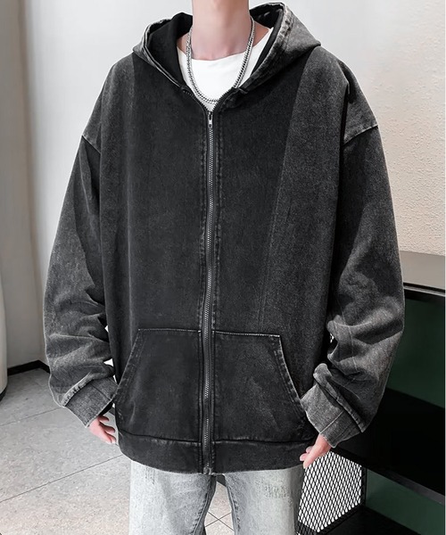 JOHNNY WOLF（ジョニーウルフ） パーカー EULA アシッドウォッシュ