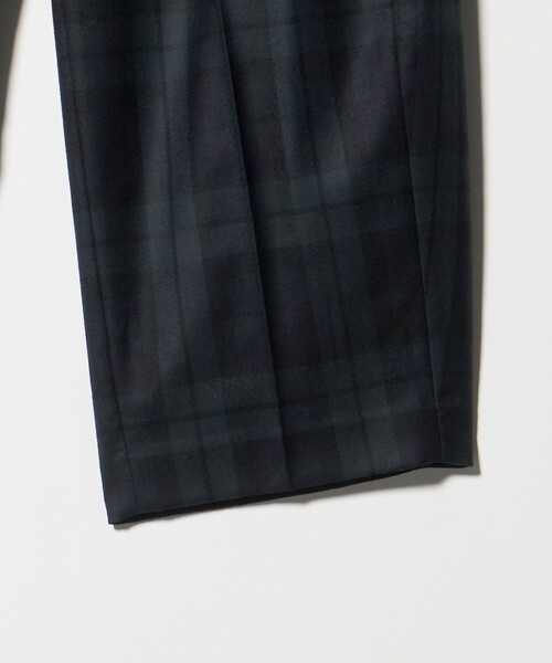 6 スラックス パンツ 「6(ROKU)」チェック カーブ パンツ レディース