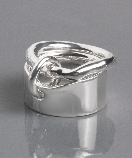 e.m.（イーエム） 指輪 リング シルバープレート2連リング レディース