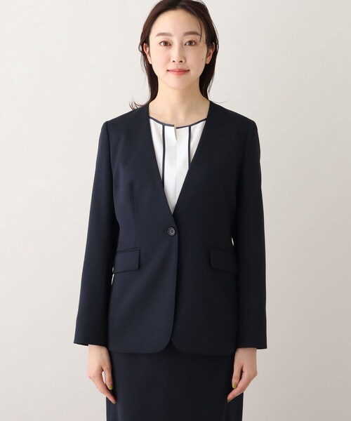 UNTITLED（アンタイトル） ジャケット ノーカラージャケット 「軽くて