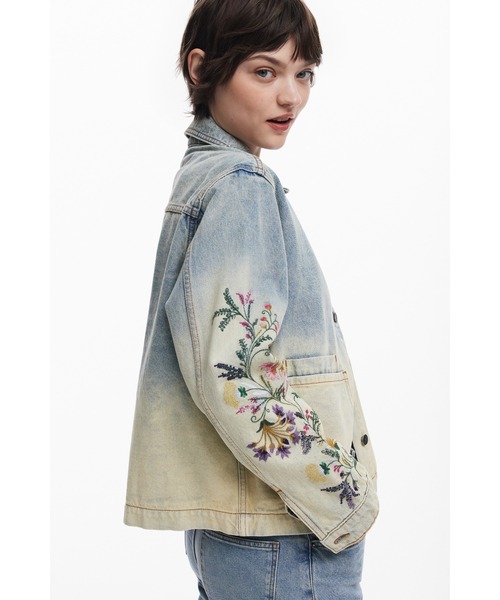 Desigual（デシグアル） デニムジャケット gジャン フローラルエン