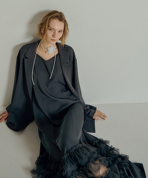 et.UNiVER ドレス Transparent hem setup dress : ZOZOTOWN Yahoo!店