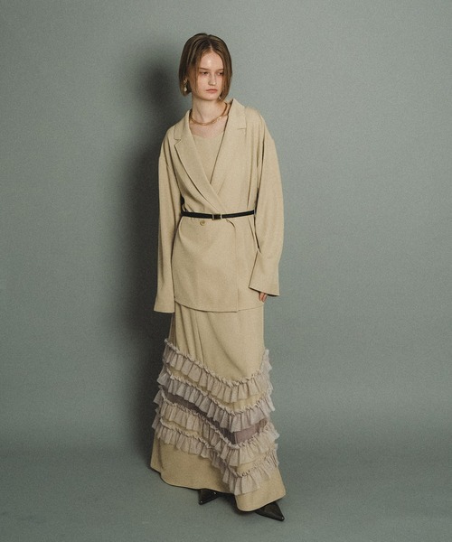 et.UNiVER ドレス Transparent hem setup dress : ZOZOTOWN Yahoo!店