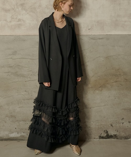 et.UNiVER ドレス Transparent hem setup dress : ZOZOTOWN Yahoo!店