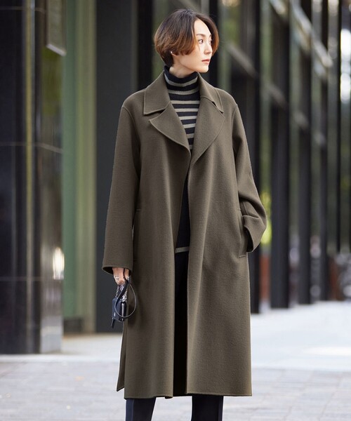 ICB（アイシービー） トレンチコート コート ウールリバー ロング