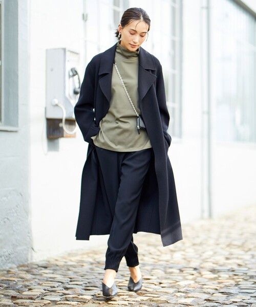 ICB（アイシービー） トレンチコート コート ウールリバー ロング