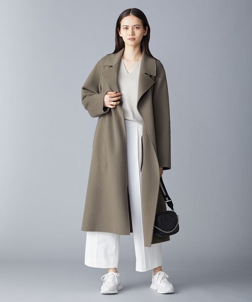 ICB（アイシービー） トレンチコート コート ウールリバー ロング