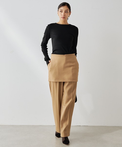 Whim Gazette（ウィム ガゼット） tシャツ コットンテレコクルーネック