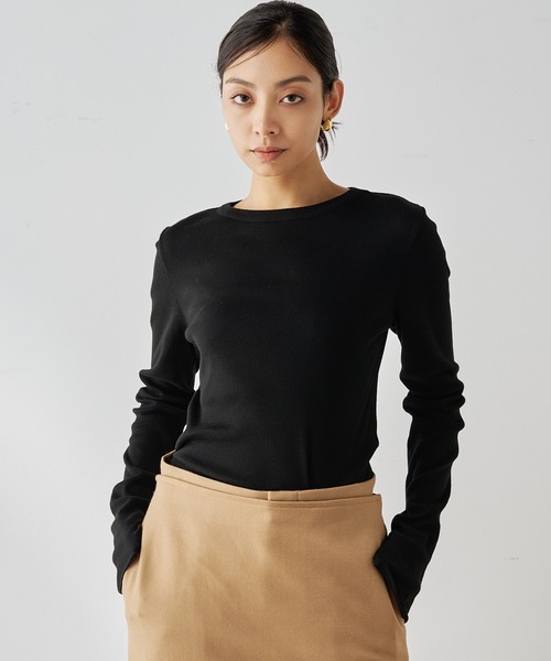 Whim Gazette（ウィム ガゼット） tシャツ コットンテレコクルーネック