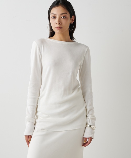 Whim Gazette（ウィム ガゼット） tシャツ コットンテレコクルーネック