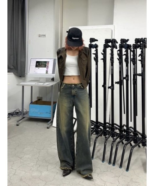 LAGUA GEM（ラグアジェム） ジーンズ デニム デニムパンツ CUT OFF